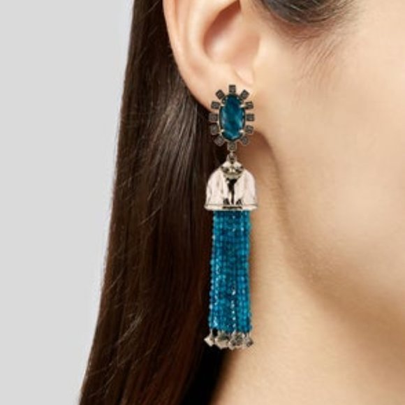 KENDRA SCOTT | Decker Earrings, Aqua - Picture 2 of 5